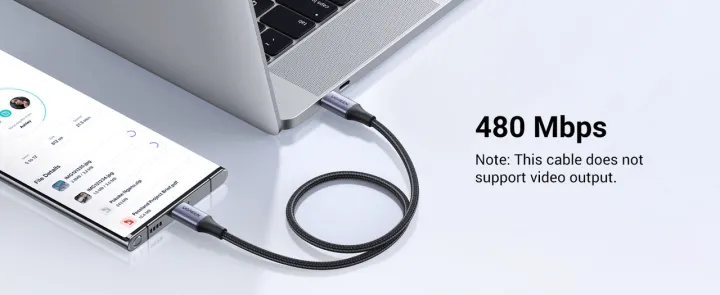Ugreen%2060W%20PD%20USB-C%20to%20USB-C%20Fast%20Charge%20Data%20Cable%20Nylon%20Braided%20for%20Samsung%20iPhone%20Motorola%20S24%20S23%20S22%20Ultra%20-%20Image%204