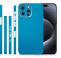 Embossed Suede Leather LV  LIGHT BLUE PRINTED  Pattern Back Cover Sticker for Mobile Phone Screen Protector Film Cutting Machine Rear Skin Feeling BACK SKIN. 