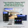 PULWTOP 14 IN 1 USB C Displaylink Docking Station with 2 HDMI4K@60Hz, 2 Display Port, PD, USB C Data, 4 USBA, Ethernet, Audio. 