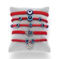 Turkish Blue Evil Eye Bracelet Men Women Handmade Woven Red Thread Adjustable Braided Bracelet Lucky Prayer Pulsera Jewelry Gift. 