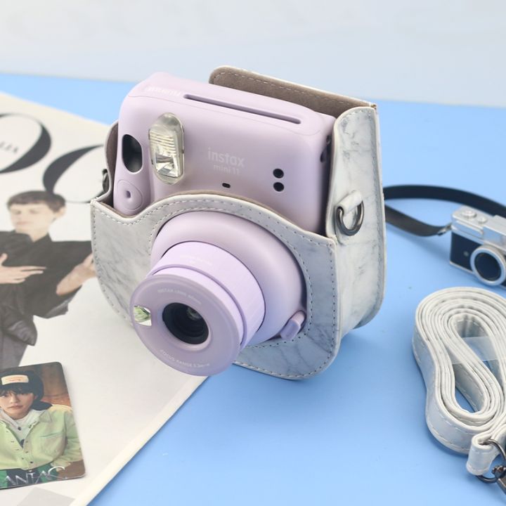 Marble%20PU%20Leather%20Bag%20For%20FUJIFILM%20instax%20mini%2011%20/%209%20/%208%20Camera%20Full%20Body%20Protective%20Shell%20Case%20with%20Strap%20-%20Image%205