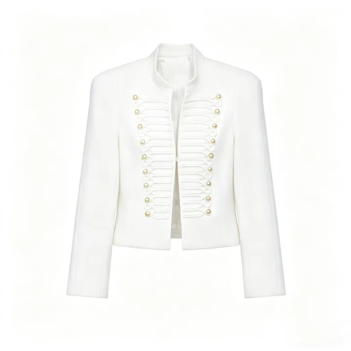Women's%20Jacket%20Short%20Blazer%20Rope-Braided%20Decoration%20Gold%20Button%20Epaulette%20Women's%20Wear%202026%20Spring%20Coat%20-%20Image%205