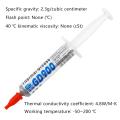 Thermal Paste Processor Non-Conductive Heat Grease For CPU GPU Printer HeatSink Cooling Cooler Thermal Grease Compound. 