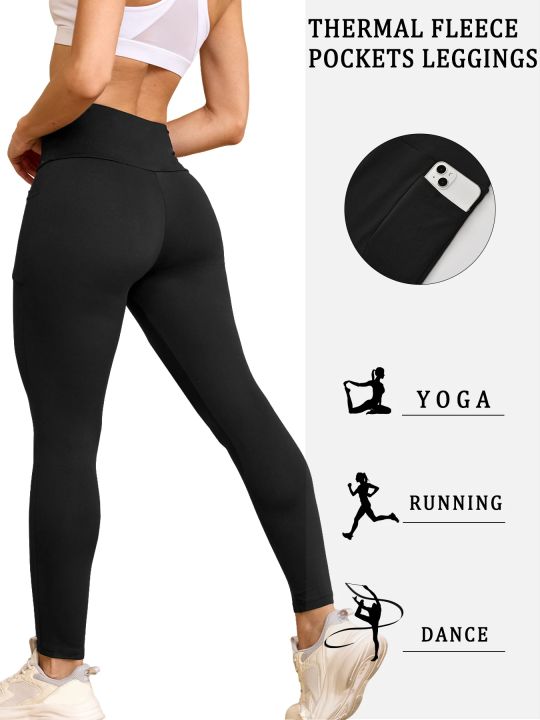 Womens%20Thermal%20Fleece%20Lined%20High%20Waisted%20with%20Pockets%20Leggings,%20Workout%20Winter%20Warm%20Tights%20Soft%20Yoga%20Running%20Pants%20-%20Image%202