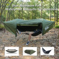 3-in-1 Tunnel Mosquito Net Hammock with Waterproof Rainfly - Tree Tent for Solo Camping, Lightweight & All-Weather Protection.