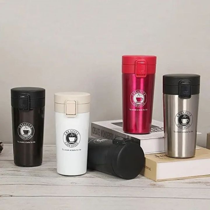 Best%20Quality%20Caka%20Coffee%20Cup%20304%20Stainless%20Steel%20Insulated%20Travel%20Thermos%20Coffee%20Mug%20Leak%20Proof%20Premium%20Vacuum%20Flask%20Airtight%20Screw%20Lid%20and%20flip%20Lock%20for%20Hot/Cold%20Beverage%20Insulated%20Tea%20Coffee%20Mug%20(300ml%20-%20Image%202