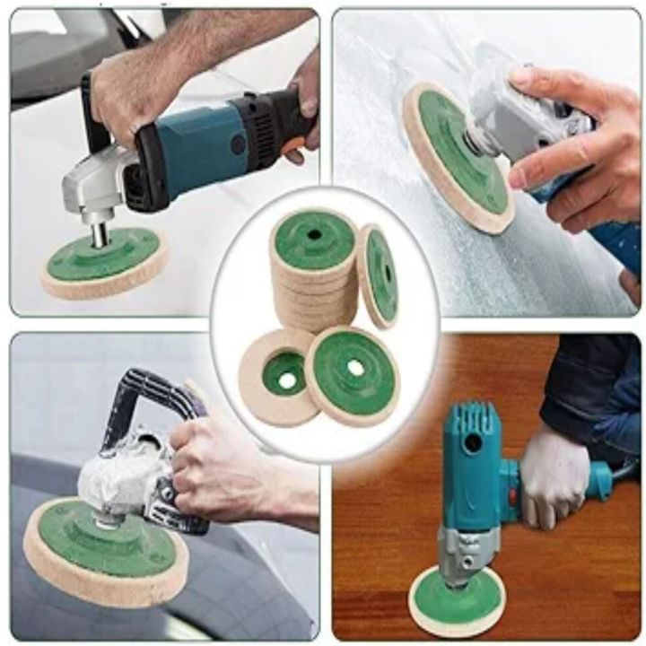 wool Bafing polishing disck 4 inch / 100mm | Daraz.pk