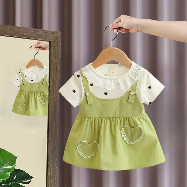 Girl%20Kid's%20Dress%20Summer%20Two%20Heart-Shaped%20Printed%20Casual%20Girls'%20Dress%20Sweet%20Baby%20Girl%20Clothes%20-%20Image%203