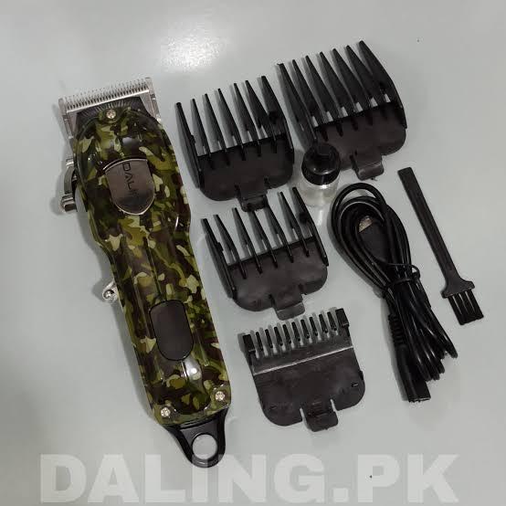 DALING DL-1635 ARMY CAMO Electric Hair Clipper Rechargeable Shaver Beard trimmer Professional Hair Trimmer Cordless Oil head Men Hair Cutting Machine Beard razor