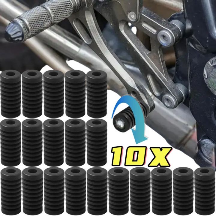1/10pc Motorcycle Shifter Rubber Sleeve, Motorcycle Gear Shift Lever Cover Universal Non Slip Rubber Pedal Covers