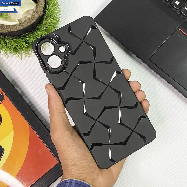 Samsung Galaxy A07 Cover - Black - 3D Diamond Shape Premium Quality Phone Case