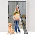 Magnetic Screen Door Fits Door Opening Actual Screen Hands Free Mesh Partition Curtain Keeps Bug Out Pet and Kid Friendly Screen.