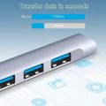 Smartronic™ USB Hub for pc & laptop/ 4 ports usb hub 2.0 speed 3 ports & 3.0 speed 1 port aluminium case smart usb hub. 