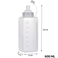 Alechaung Squeeze Bottle, Squeeze Bottle for Sauce 1000ml, Squeeze Bottle for Condensed Milk, Sauce Bottle, Condiment Bottle, Sauce Bottle, Fish Sauce Bottle, Large Squeeze Bottle for Sauce, Chili Sauce Bottle, Sauce Bottle. 