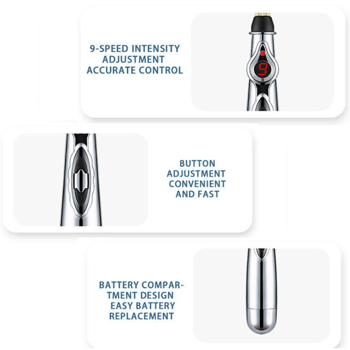 Electric Acupuncture Point Massage Pen Meridian Energy Massage Pen Pain ...