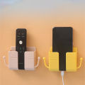 Mobile Phone Charging Hanging Holder Multifunction Wall Mounted Plug Bracket Remote Control Mounted Storage Box. 
