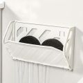 Wall-Mounted Shoe Rack, Hidden Storage Shelf, Foldable Plastic Organizer, No-Drill Installation, Multi-Layer Space Saver. 