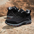 Waterproof Winter Men Boots Suede Warm Snow Outdoor Sneakers Boots Men Work Casual Shoes High-top Non-slip Ankle Boots.