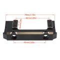 Black Brass Weights AR44 Axle Diff Cover Steering Knuckle C-hubs Link Mounts Battery Tray for Axial SCX10 II 90046 90047 Chassis. 