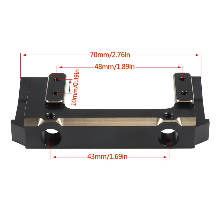 Black%20Brass%20Weights%20AR44%20Axle%20Diff%20Cover%20Steering%20Knuckle%20C-hubs%20Link%20Mounts%20Battery%20Tray%20for%20Axial%20SCX10%20II%2090046%2090047%20Chassis%20-%20Image%206