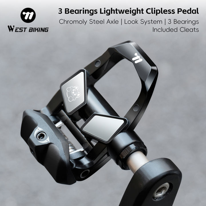 WEST%20BIKING%20Road%20Bike%20Self-Locking%20Pedals%20Nylon%203%20Bearings%20Lightweight%20Bicycle%20Clipless%20Pedals%20LOOK%20KEO%20System%20Pedal%20Bike%20Parts%20-%20Image%202