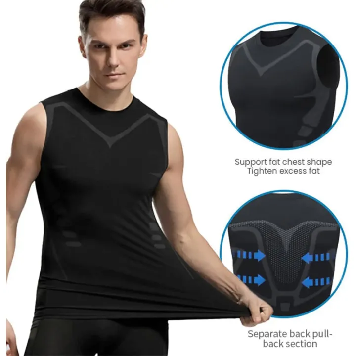 Men's%20Slimming%20Vest%20Ionic%20Compression%20Shirt%20Ice-Silk%20Cooling%20Body%20Shaper%20Tank%20Top%20Tummy%20Control%20Quick-Dry%20Fitness%20Shirts%20-%20Image%205