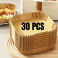 Air Fryer Paper Liners Disposable Oil-Proof Waterproof Baking Paper Round Square And Rectangle Parchment Kitchen Party Supplies. 
