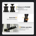 Auto-Stop Tire Deflator Valve Kit (10-30 PSI) 4 PCS Screw-on Tyre Air Down Tool Vehicles Motorcycle Offroad 4x4 Tire Tools Set. 