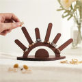 Creative Wooden Jewelry Display Stand Rings Holder Handcrafted Organizer for Necklaces Earrings Home Decor Gift. 