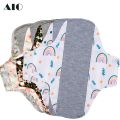 AIO Washable Cotton Printed Panty Liner Regular Flow Menstrual Pads Graphene Cloth Tampons Urinary Incontinence Sanitary Pads.
