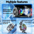 Universal Phone Cooler for Gaming, Magnetic Semiconductor Cooling Fan with Digital Display RGB Lights.