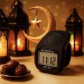 Digital 8 Channel Tasbih - Night Mode LED Backlight - Handheld Finger Ring - 5 Digit LCD Display - Multifunctional Clock Time Function - Beep Buzzer Clicker Tasbeeh Zikr Pray Tally Counter - Packed in Plastic Box. 