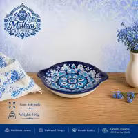 Small Serving Dish 6x6 inch | Small Tray | Beautiful Serving Tray | Multani Blue Pottery Handmade and Hand Painted Ceram