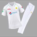 pakistan Team Test Cricket Kit T shirt and Trouser / Premier class best quality coplete kit / Update your gameplay Now... 