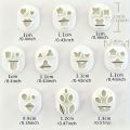 10Pcs Mini Flower Leaf Butterfly Micro Polymer Clay Cutters Set Tiny Jewelry Making Tools for Earrings Clay Molds.
