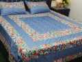 3 Piece Cotton Satan Embroidery Bedsheets. 