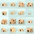 Pet Hamster Toys Wooden Bridge Seesaw Swing Toys Small Animal Activity Climb Toy DIY Hamster Cage Accessorie.