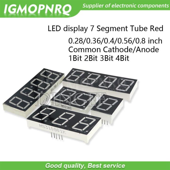 Led 4 Bit Digit 0.28/0.36/0.4/0.56 inch LED display 7 Segment 1 2 3 4 Bit Digit Tube ...