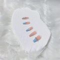 Nail Patches Handmade White Moonlight Nail Art Pieces Gentle Temperament Aurora Wearable Nail Pure Desire Nail Art Pieces. 