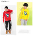 * Thai products * 2 PCs kids clothes hooded sweater + cute cartoon screen print long pants unisex k2065 = long + tku335. 