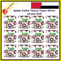 Smile Toilet Tissue Paper White 12 pcs Roll. 