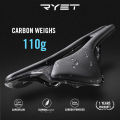RYET Bike Saddle Super Light Full Carbon Racing Bicycle Seat 7x9mm 7x7mm Rail Superflow Road MTB Seating Cushion Cycling Parts.