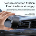 SEAMETAL Car USB Fan Air Vent Ambient Light Cooling Fan Air Freshener Free-Rotation Stable Clip Silent Fan 3-Speed Adjustable. 