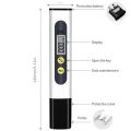 1PC Black White TDS Testing Pen Household Water Testing Pen Water Quality Testing Tool Hardness Impurity Detector. 