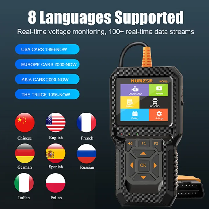 OBD2%20Car%20Diagnostic%20Heavy%20Duty%20Truck%20Scanner%20For%20HUMZOR%20NC610%20Diesel%20Gasoline%20Engine%20Battery%20Test%20%20J1939%20F1%20Code%20Reader%2012V/24V%20-%20Image%202