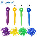 200Pcs/Box Disposable Dental Wedges Tooth Gap Wedge with End Circular Holes Plastic Dentist Oral Care Accessories 4Sizes.