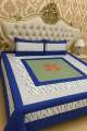Embroidered Patch Work King Size BedSheet - High Quality - Cotton Double Bedsheet Embroided.... 