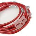Free shipping Red 400 To 2200mm Hydraulic Brake Hose DOT oil Pipe Line Braided Cable 10mm Banjo Chromium plating For universal. 
