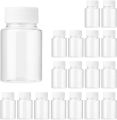 10Pcs 15ml/20ml/30ml/50ml/100ml Refillable Seal Bottles Vials Reagent store Container Plastic Screw cap.