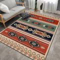 VIKAMA Crystal Velvet 50*80cm National Wind Carpet Retro Persian Wind Living Room Sofa Floor Mat Homing Carpet Bohemian Door Mat. 